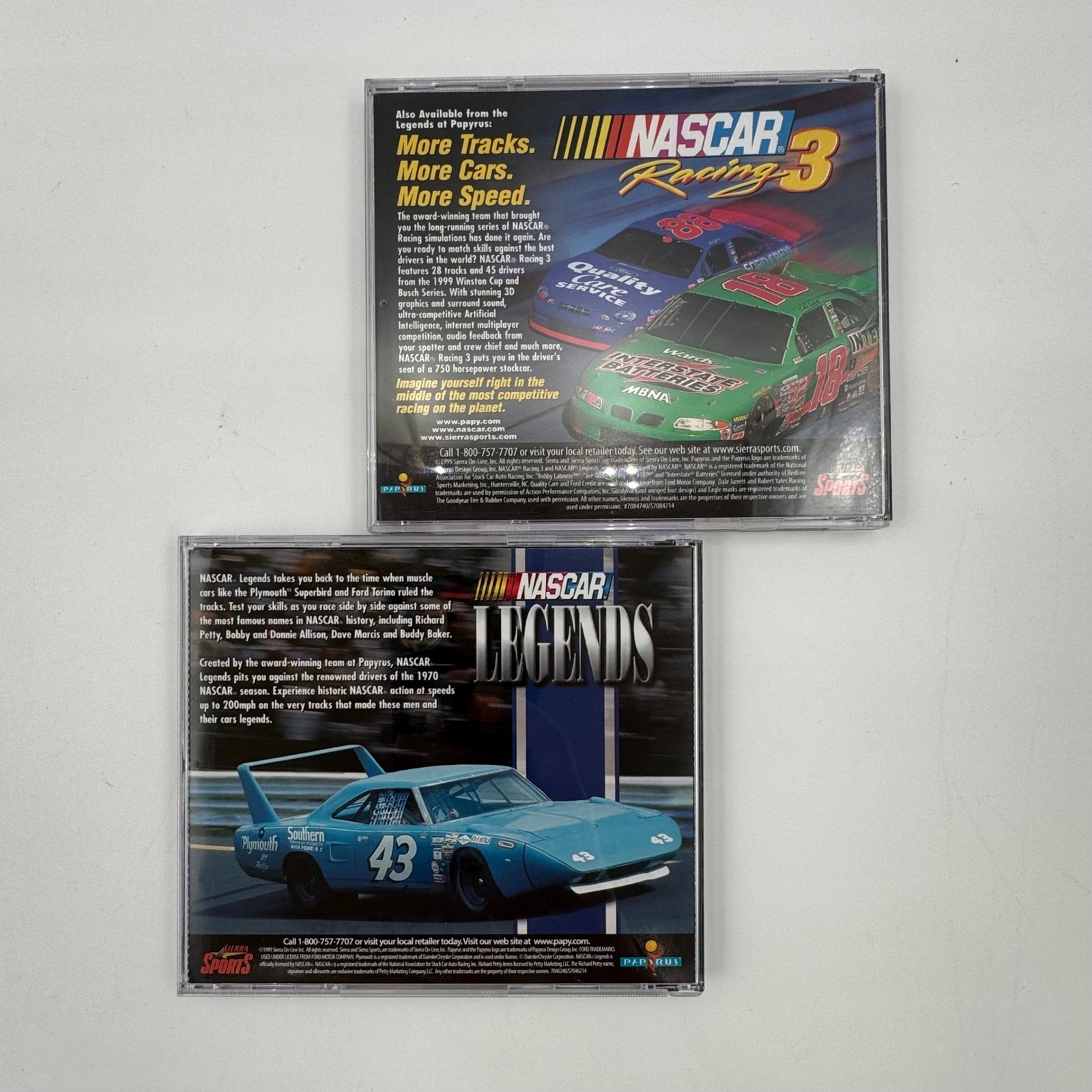 NASCAR Acceleration Pack Racing 3 Legends Expansion PC Game Box Set
