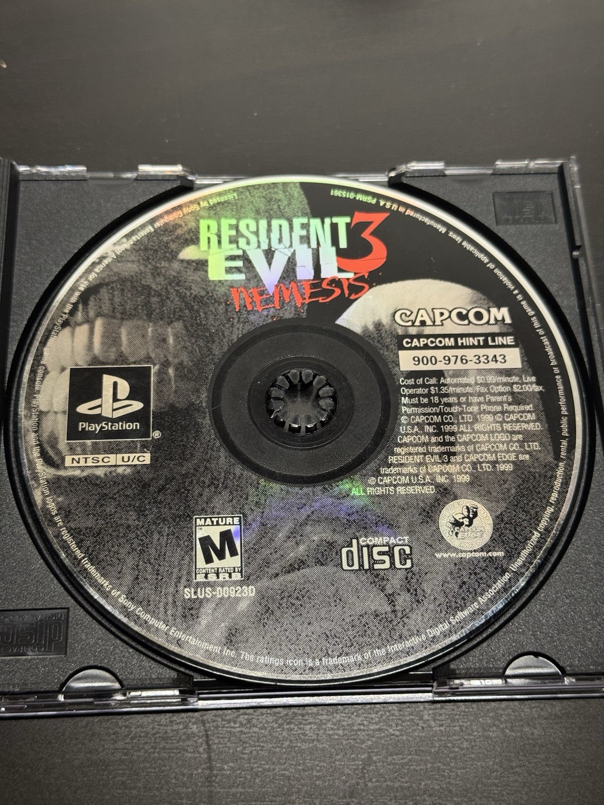 Resident Evil 3: Nemesis PS1 Disc Only Tested Working Playstation 1 Game