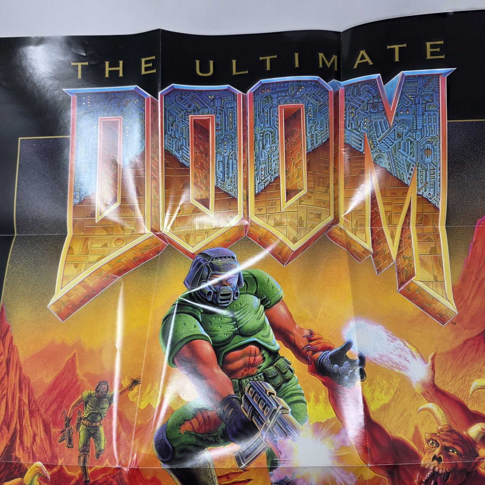 The Ultimate Doom PC Big Box 1995 CIB Complete w/ Poster Receipt Strategy Guide