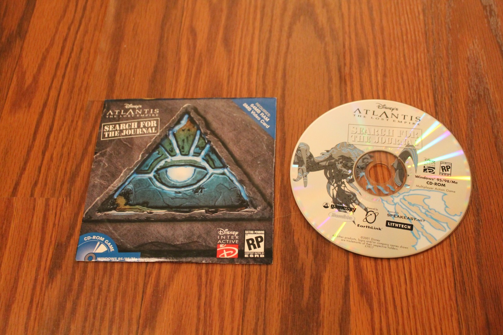 Atlantis The Lost Empire Search For The Journal PC Game Demo on CD-ROM