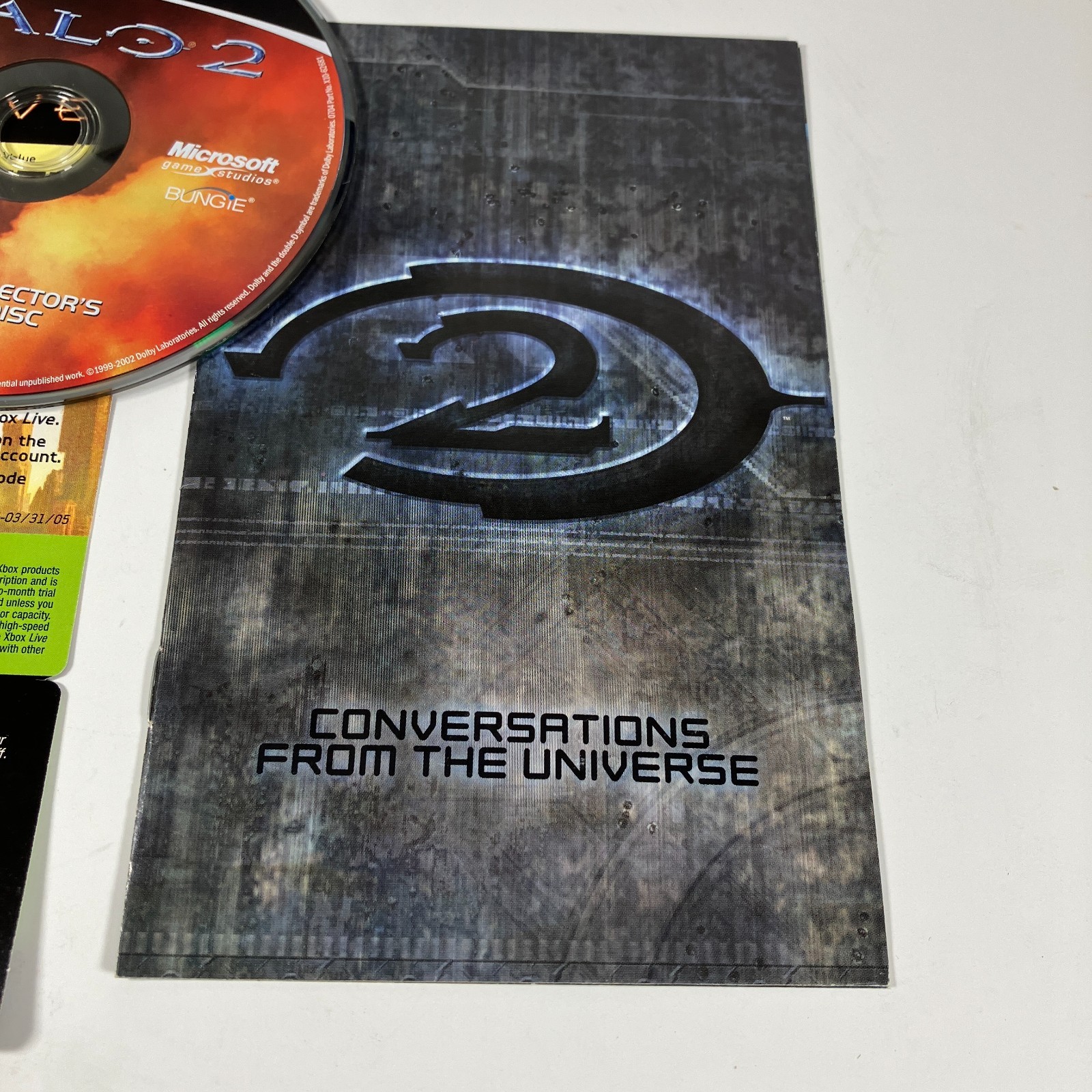 Halo 2: Limited Collector’s Edition Xbox Disc + Steelbook Case + Inserts