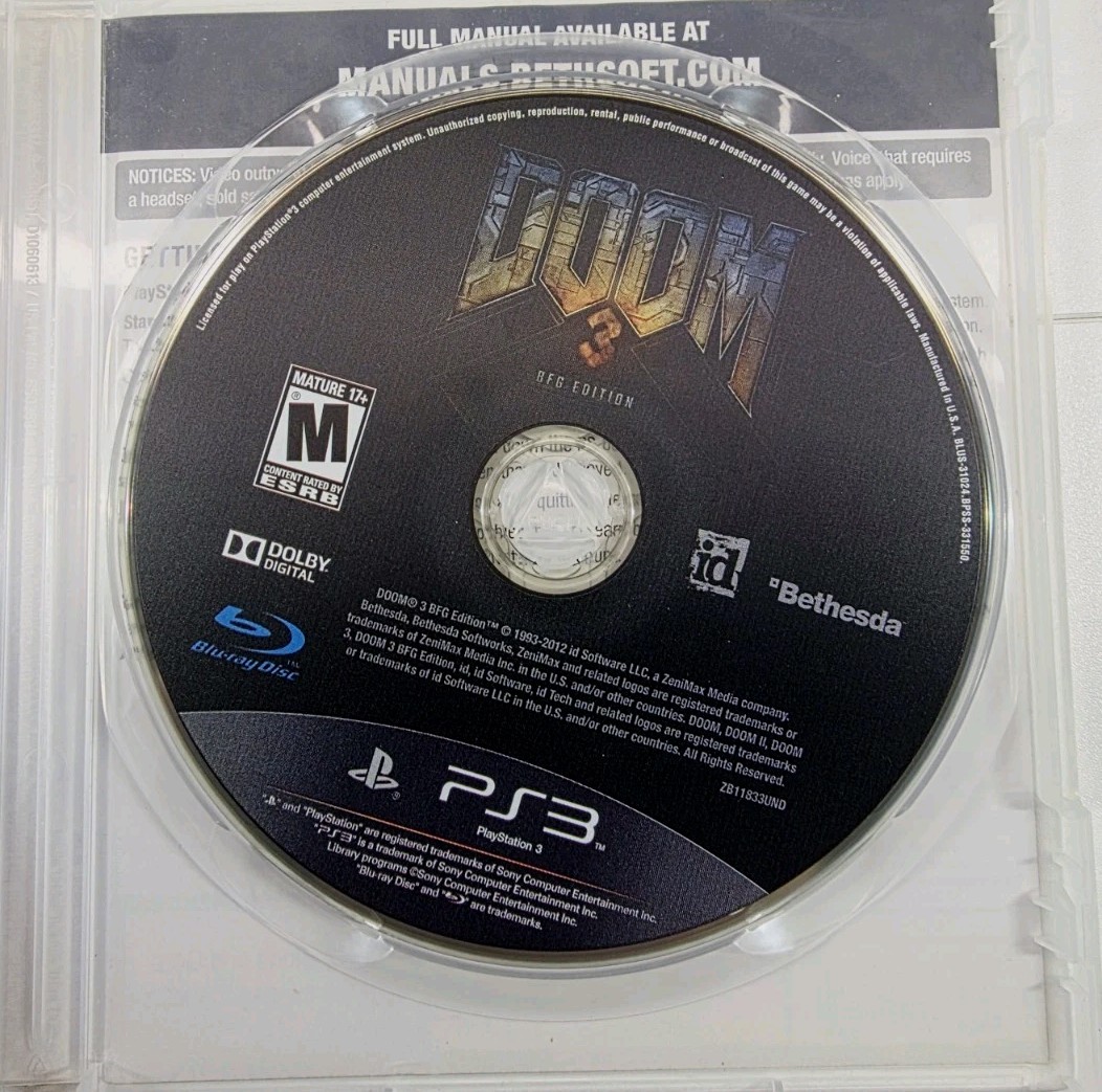 Doom 3 BFG Edition Sony PlayStation 3 PS3