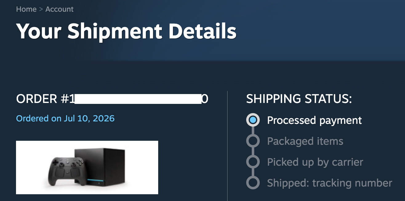 Steam Machine 512GB with Controller – ✅ Confirmed Order
