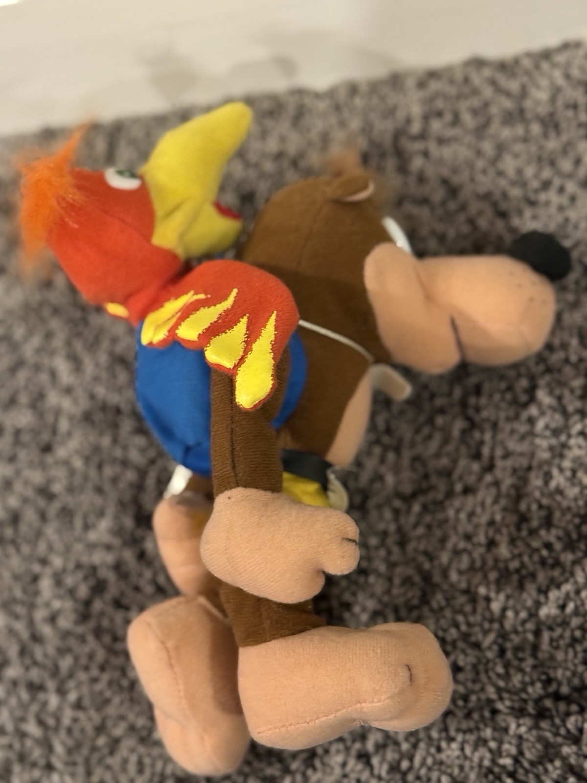Vintage Nintendo Official 8″ Banjo Kazooie & Tooie Bean Bag Plush BD&A