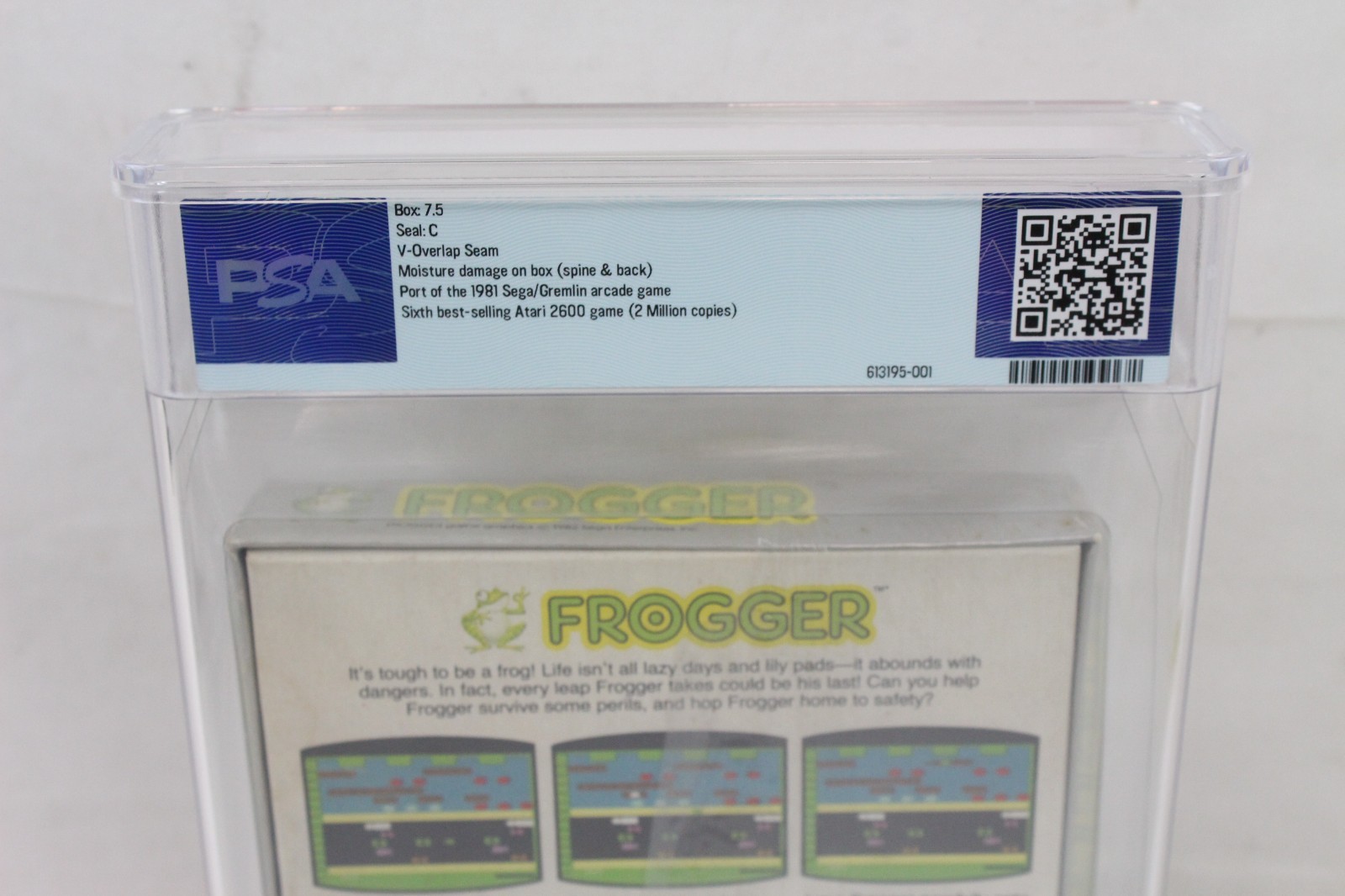 1982 Atari Frogger Video Game Graded PSA 7.5 Sealed C Sega Enterprises Sears