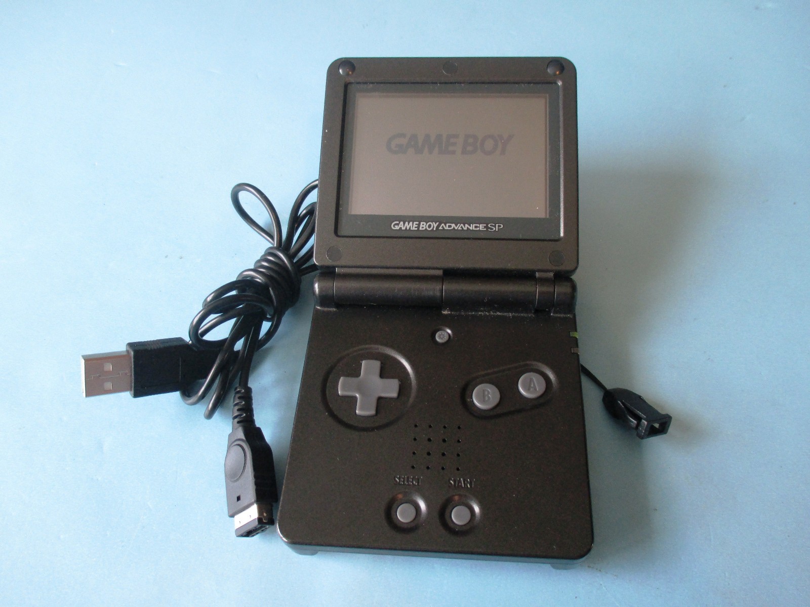 Nintendo Game Boy Advance SP Onyx Black System w/Charger FREE Shipping!