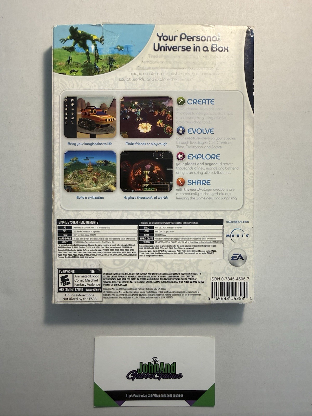 Spore (Windows/Mac, 2008) – Complete