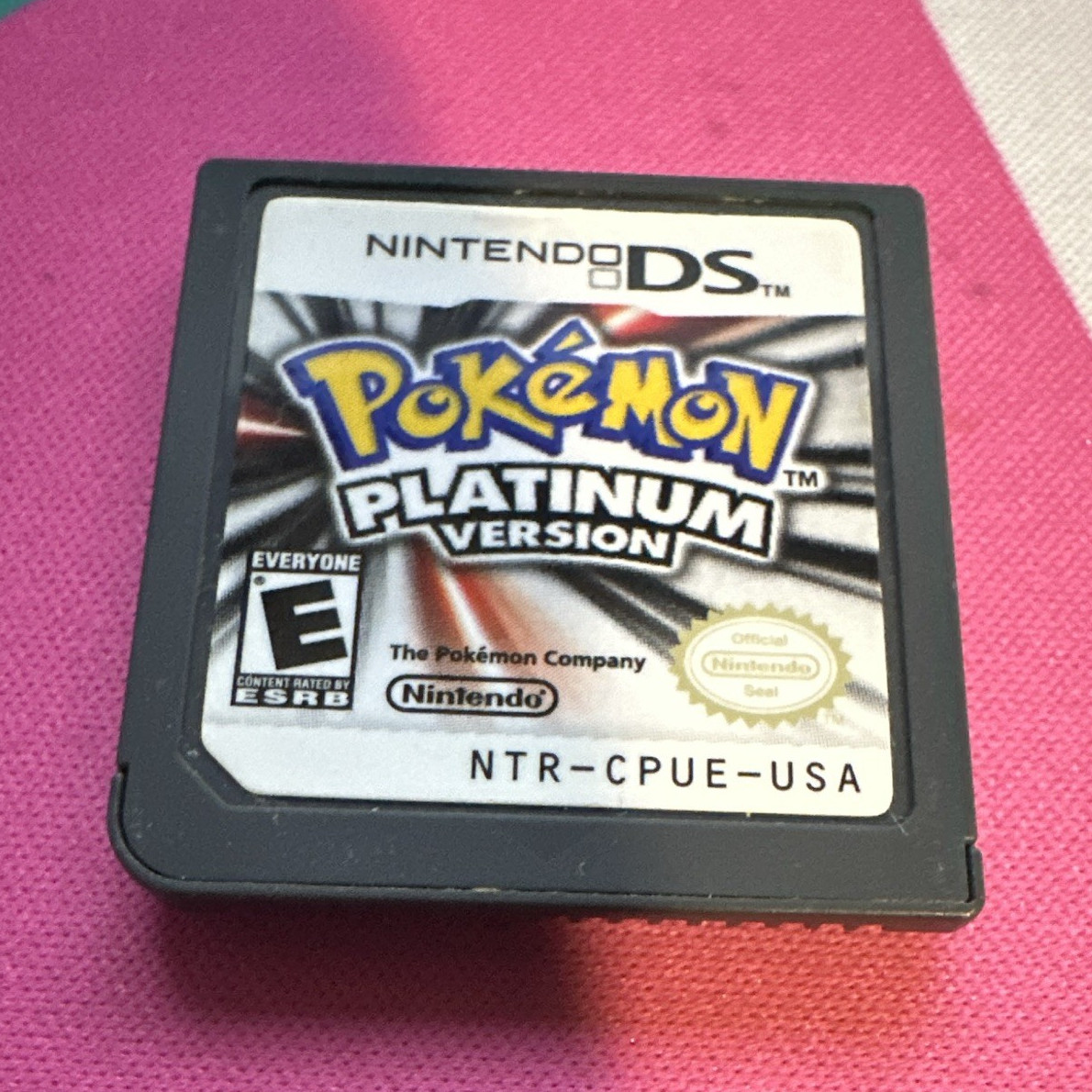 Pokemon Platinum Version Nintendo DS NTSC-U/C E Everyone Cartridge Only