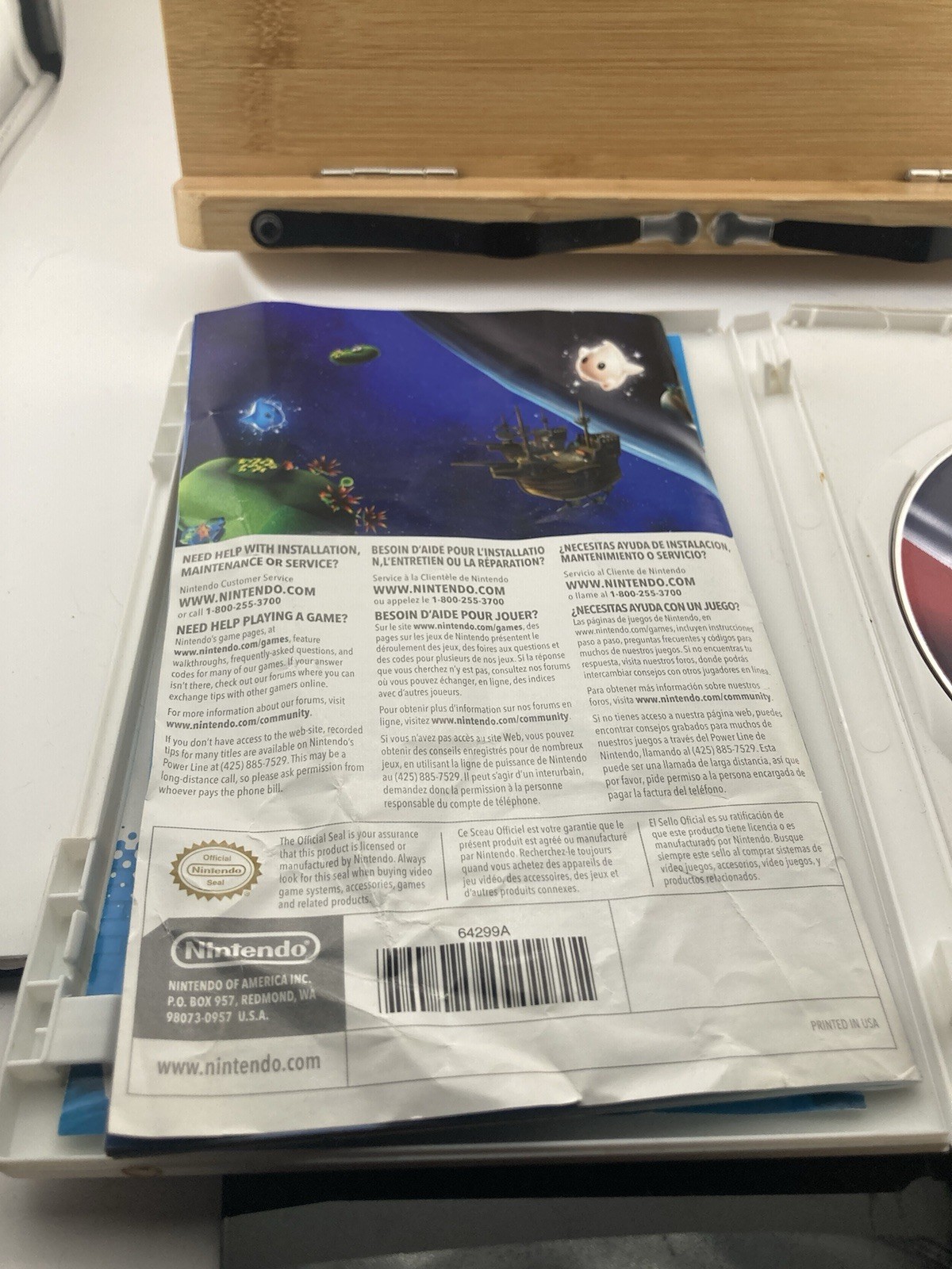 Super Mario Galaxy (Nintendo Wii, 2007) CIB