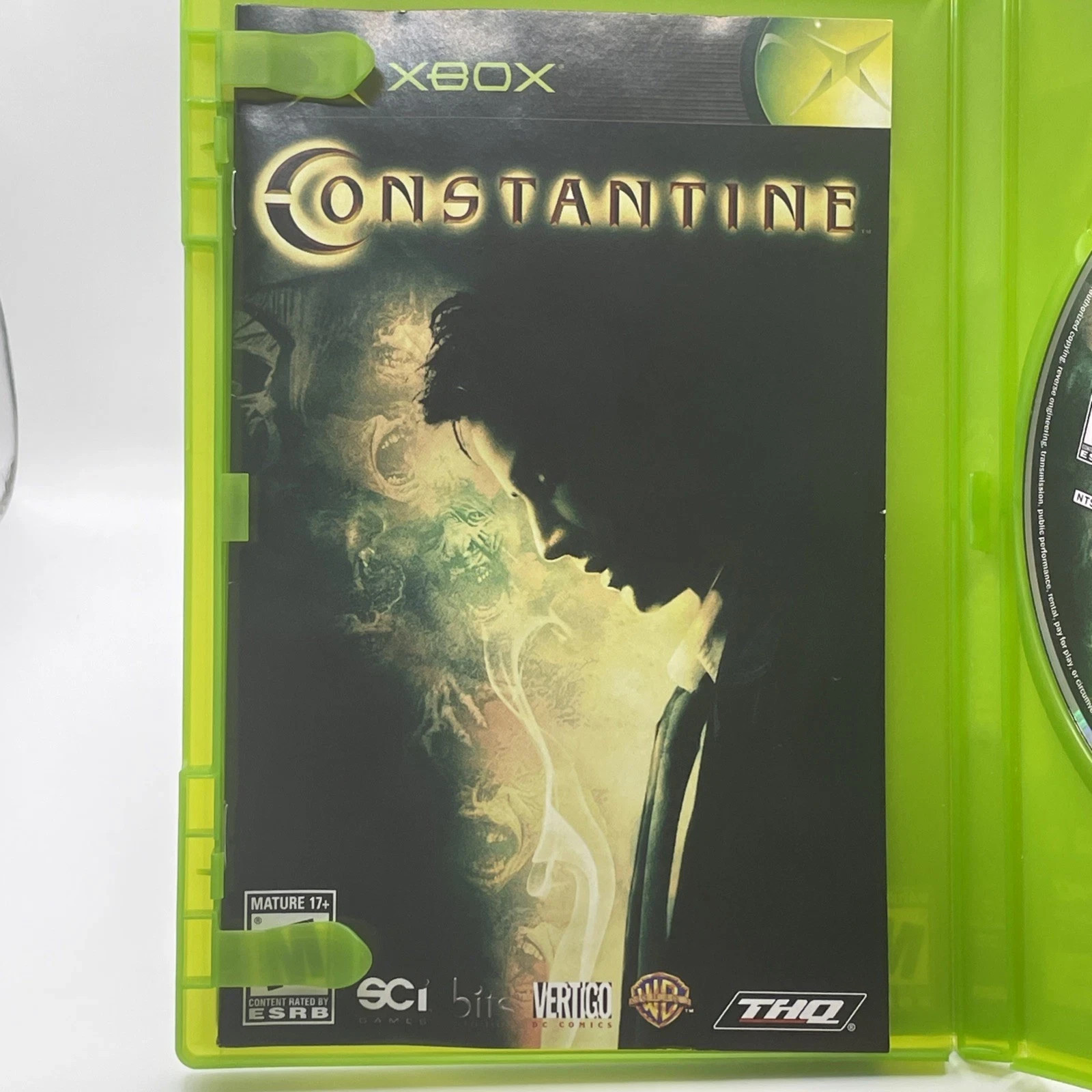 Constantine (Microsoft Xbox, 2005) CIB Very Clean Disc Free Shipping