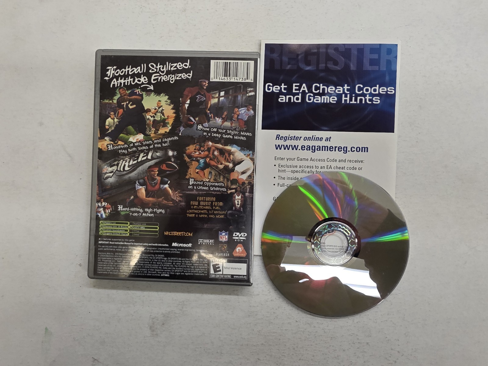 NFL Street Microsoft Xbox 2004 EA Sports BIG Arcade Football CIB Complete Manual