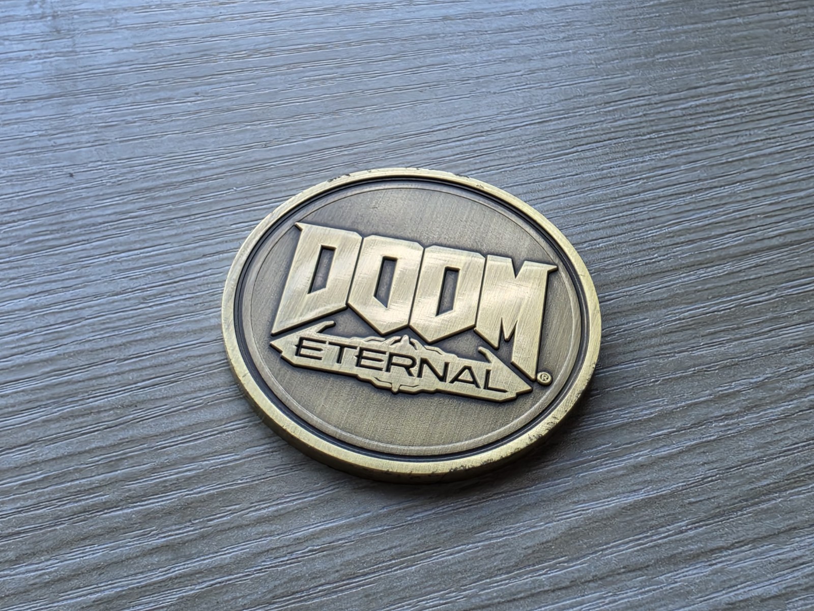 DOOM Eternal Maykr Challenge Coin Medal Rare Bethesda Gear Store #101 Of 500
