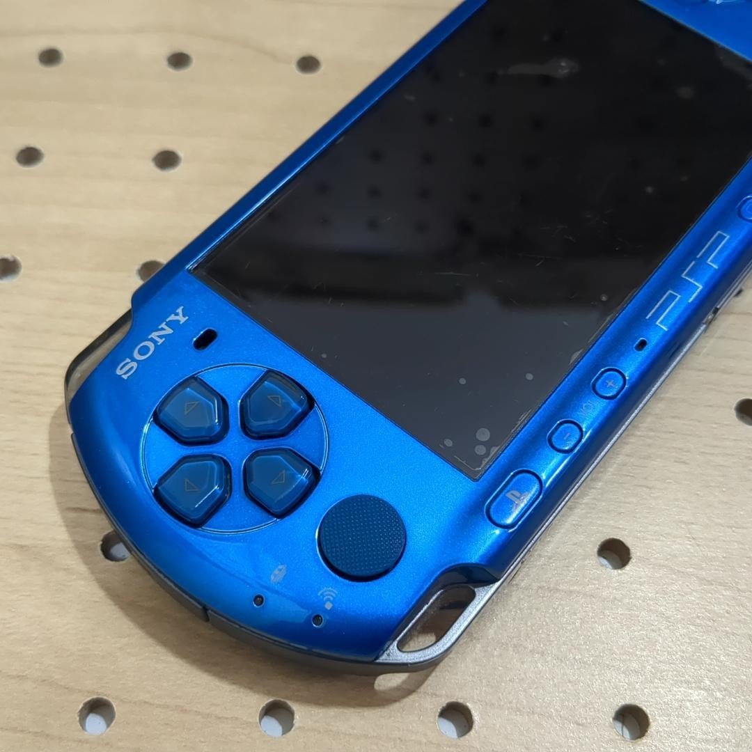 USED Sony PSP‑3000 Vibrant Blue Handheld Console PSP3000VB – Tested Working