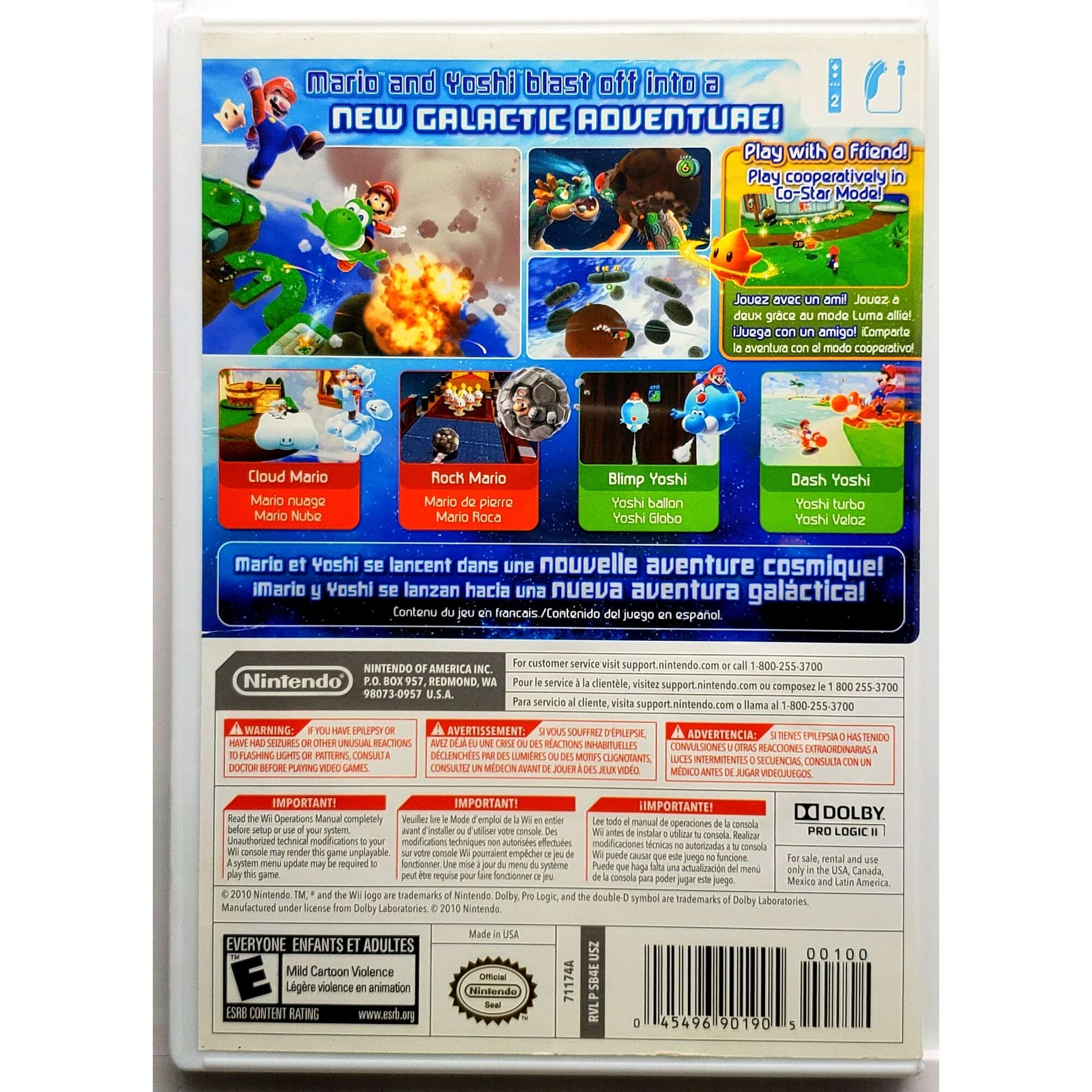 Super Mario Galaxy 2 – Nintendo Wii Pristine Authentic Game 180 Day Guarantee
