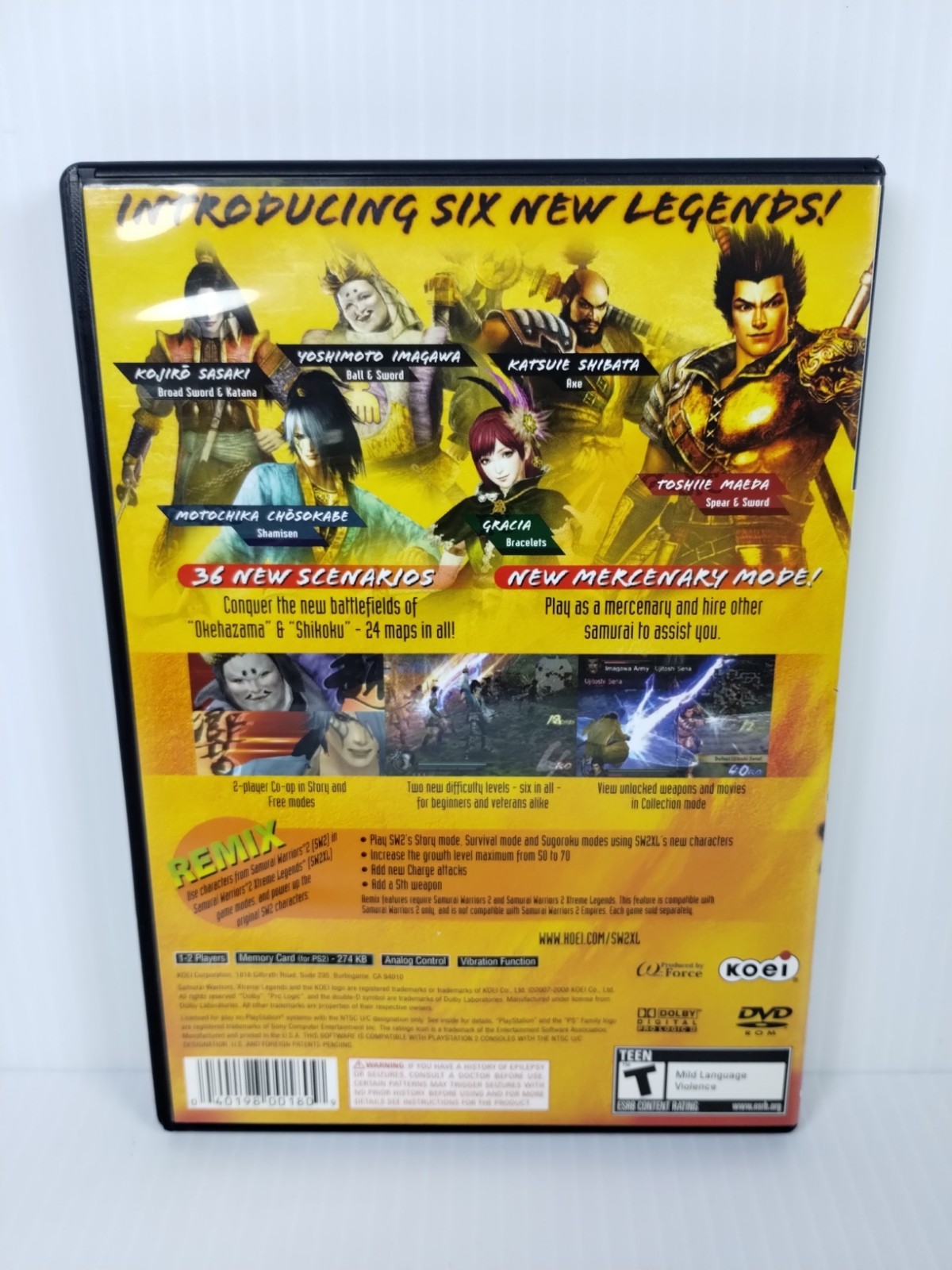 Samurai Warriors 2 : Xtreme Legends (Sony PlayStation 2) CIB – Tested – Free S&H