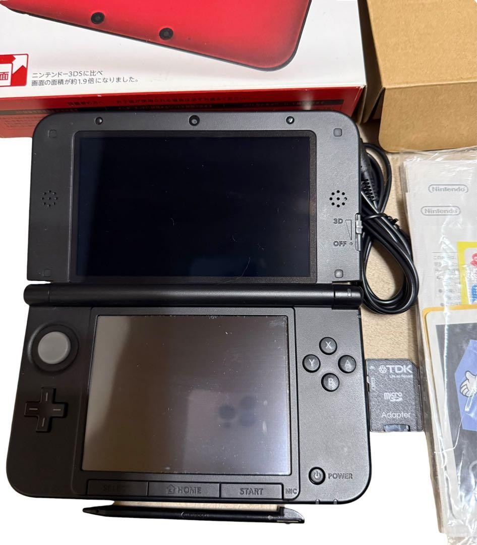 3DS/2DS/DS Within 24 Hours Nintendo 3Ds Ll Red Black Kiwami With Box Japan
