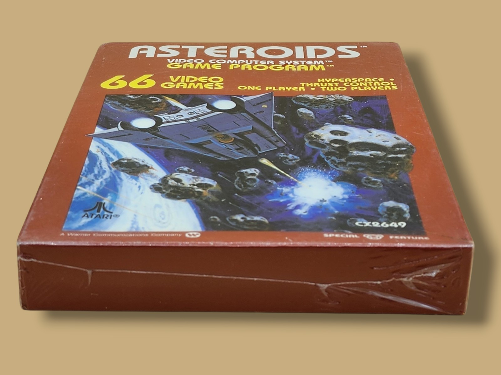 1981 Atari 2600 Asteroids CX 2649 Video Game Sealed – With Defects
