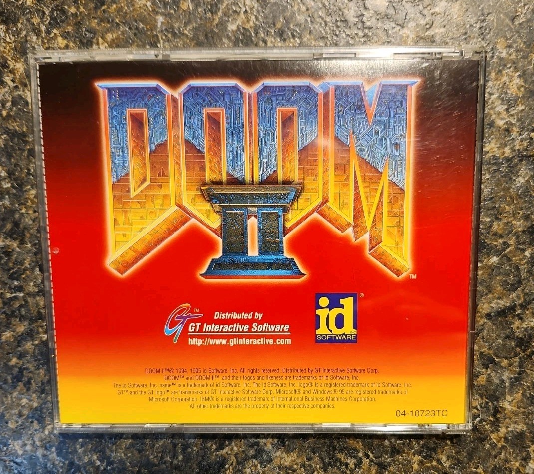 Doom II (PC, 1995, 1-Disc) Windows 95 id Software Game with Manual