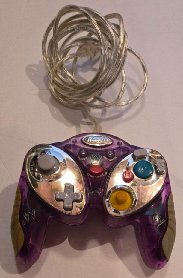 Rare Intec GameCube WWE Controller Lights Up