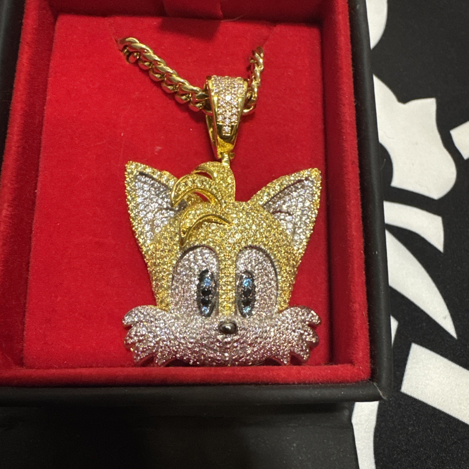 Sonic The Hedgehog King Ice Chain Necklaces Tails, Knuckles, Amy, And Blaze