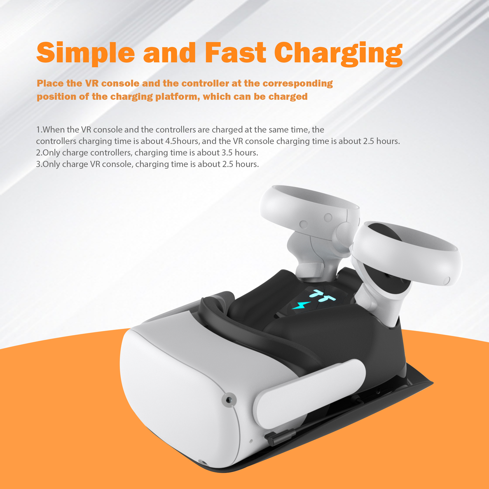 Charging Dock for Meta Quest 2, w/Magnetic Charging and 2 Rechargeable Batteries