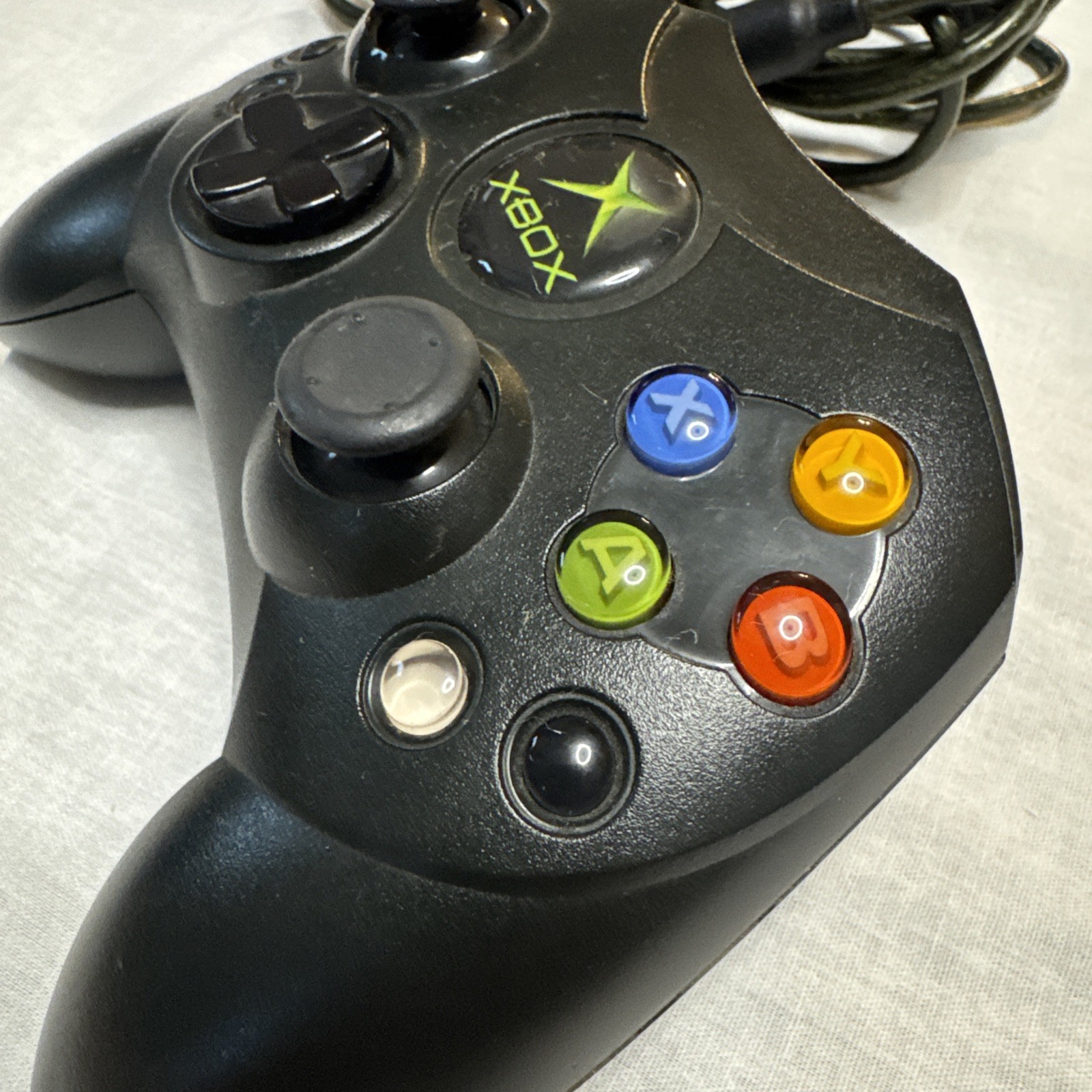 Original Microsoft Xbox Type-S WIRED CONTROLLER Black X08-69873