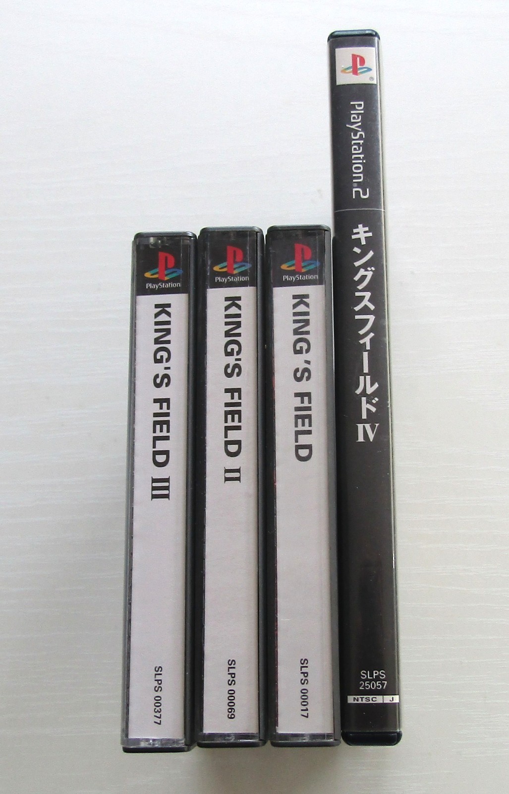 King’s Field Ⅰ Ⅱ Ⅲ Ⅳ 1 2 3 4 PS1 PS2 set of 4 games Sony PlayStation Japan