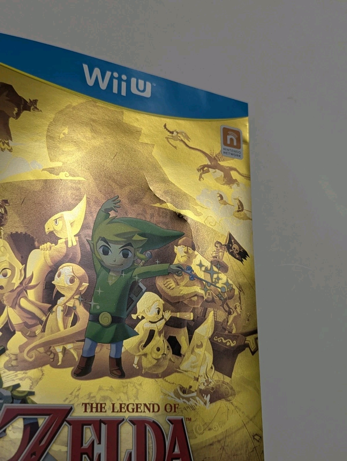 The Legend of Zelda: The Wind Waker HD (Nintendo WII U, 2013) Artwork Damage