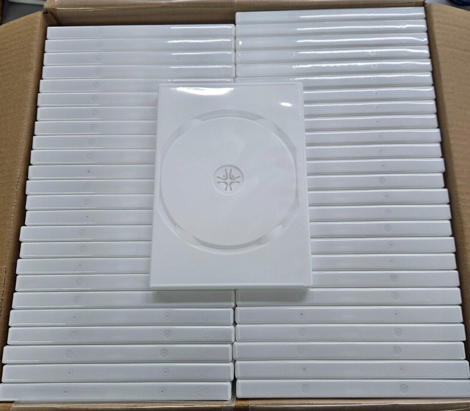 Lot Of 100 New Nintendo Wii DVD White Replacement Cases US Stock Ships Fast