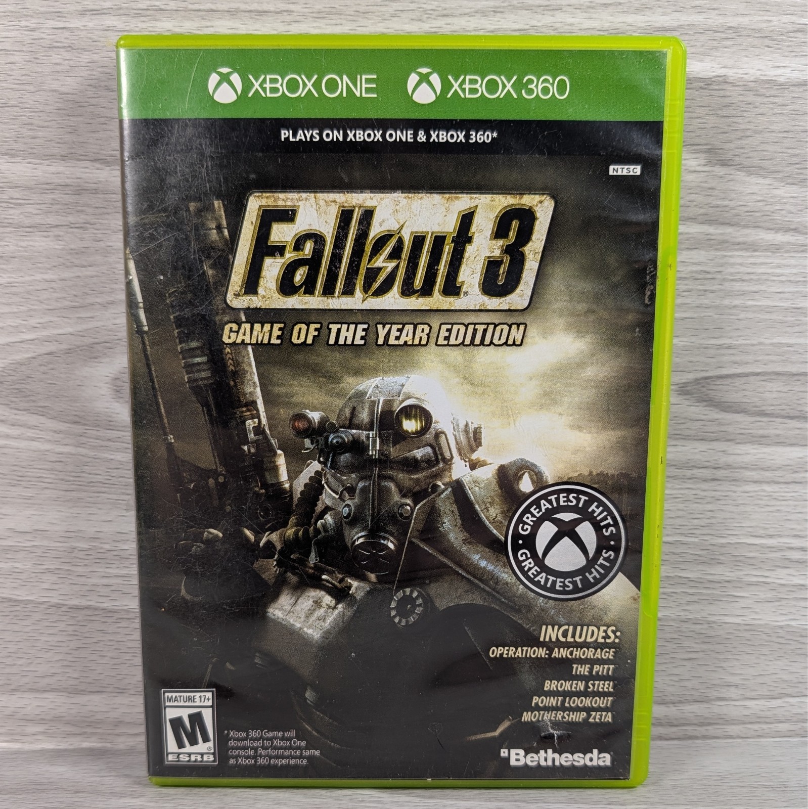 Fallout 3 Game of the Year Edition (Xbox One/Xbox 360, 2009) CIB, Tested & Works