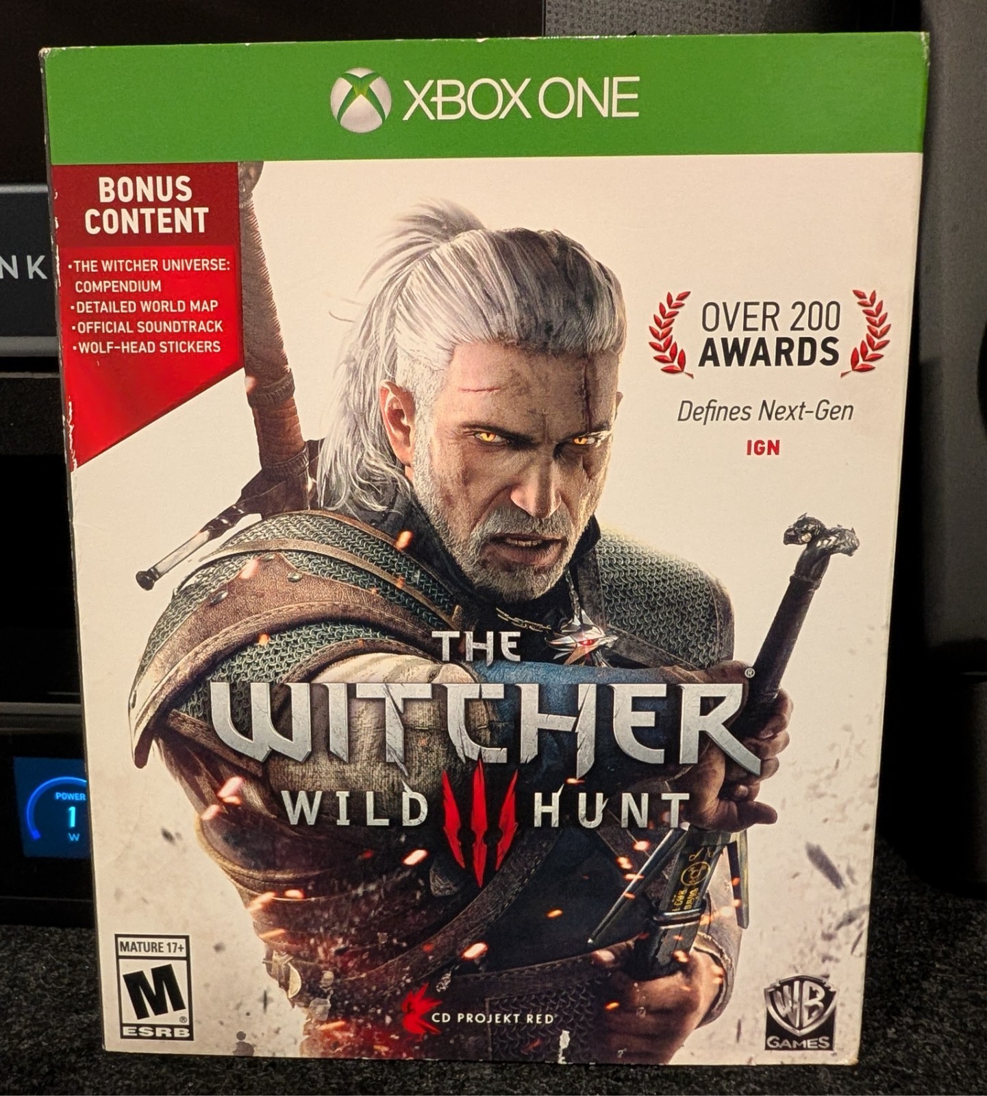 NEW & SEALED The Witcher 3 Wild Hunt w/ sleeve & bonus content (Xbox One) USA