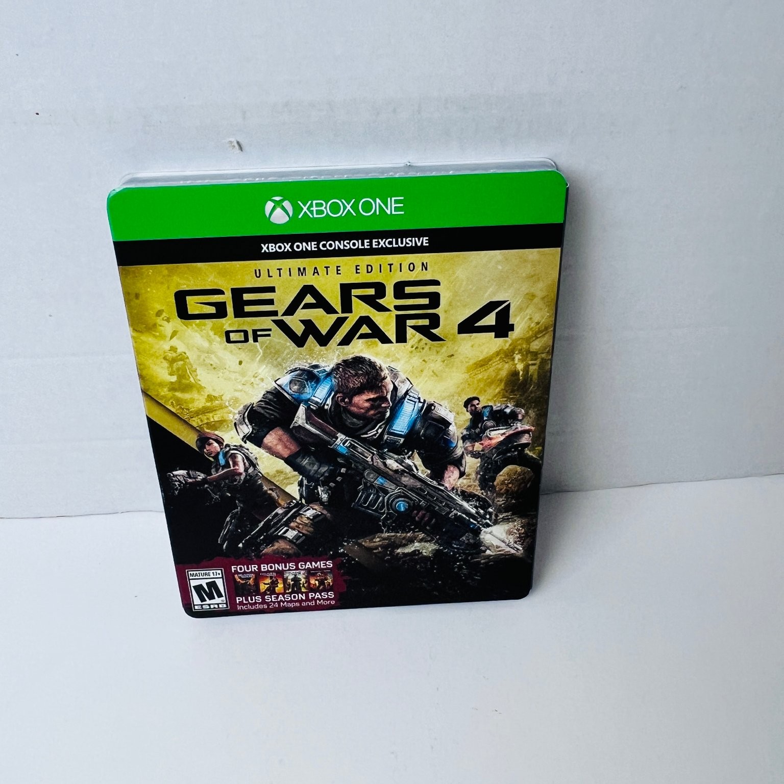 Gears of War 4 Ultimate Edition Xbox One Video Game Steelbook Minor Dent New