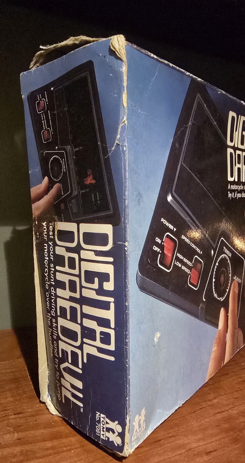 Tomy🏍️Digital Daredevil🏍️Vintage Handheld Video Game Motor Bike Racing – Works