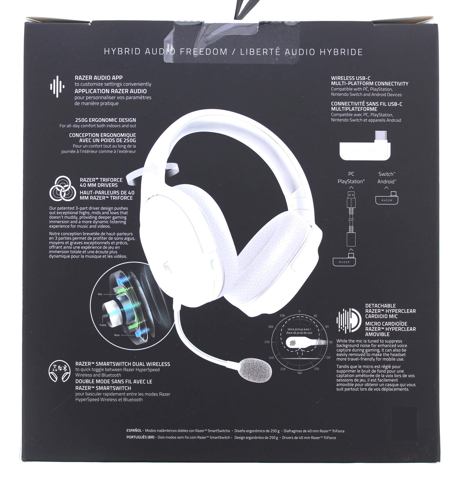 Razer Barracuda X Wireless Multiplatform Gaming / Mobile Headset Mercury)