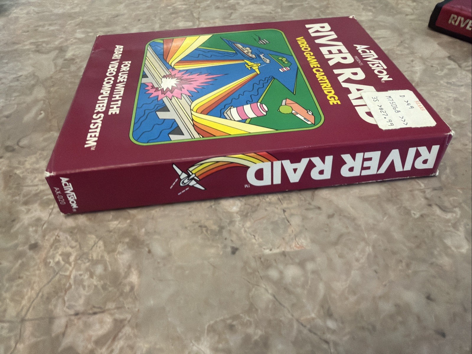 Vintage Atari 2600 RIVER RAID With Box Manual Game Tested