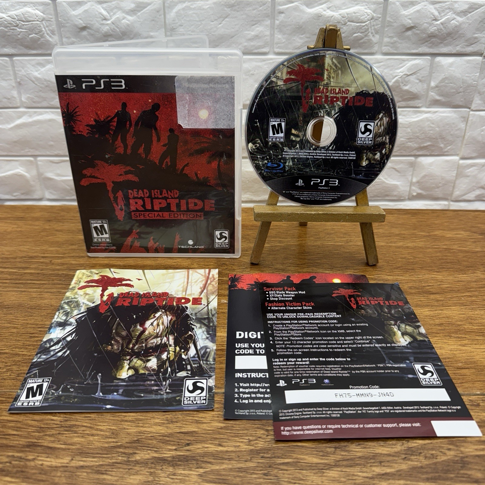 Dead Island: Riptide Special Edition (PlayStation 3 PS3, 2013) CIB Tested Works