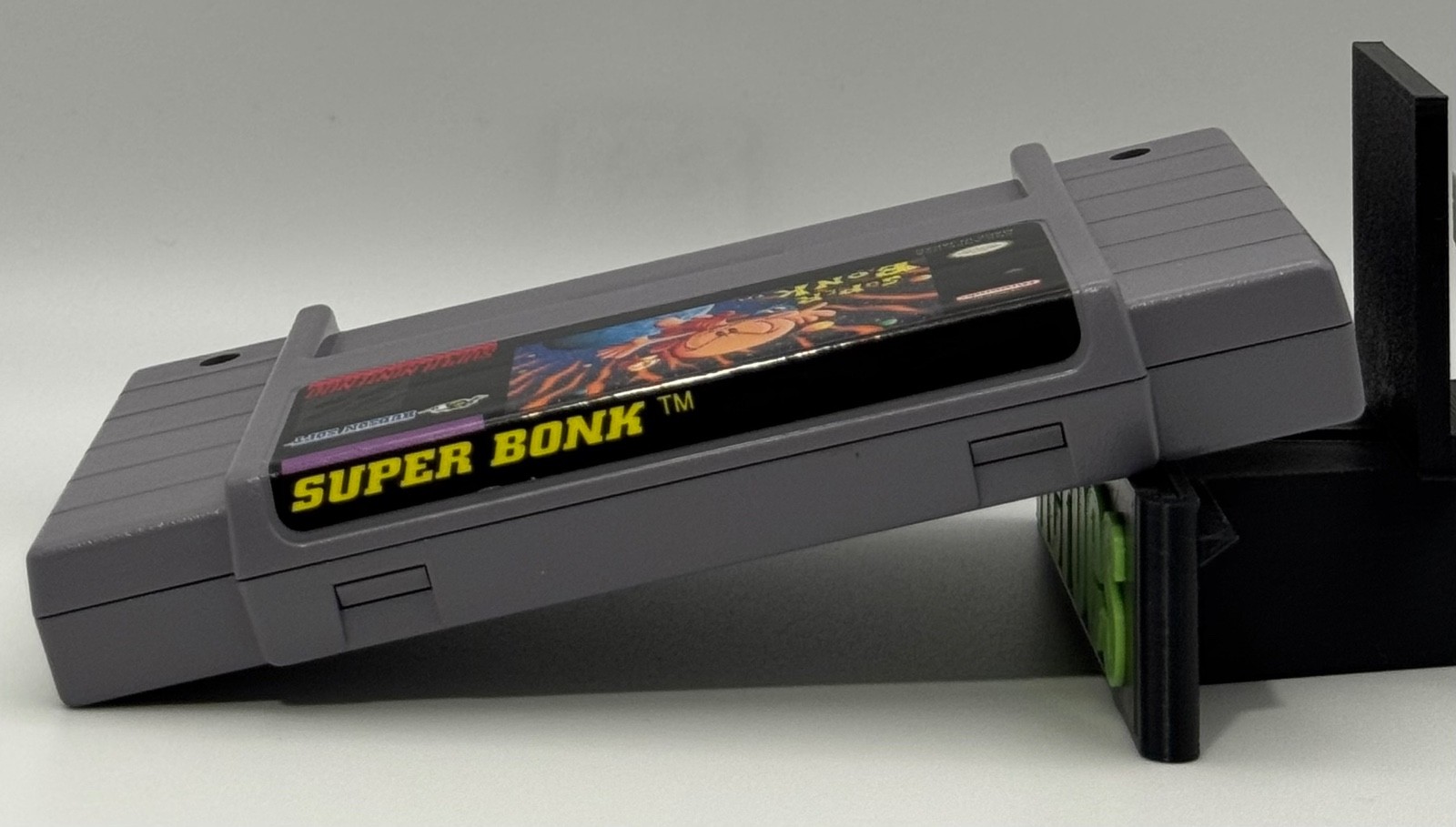 Super Nintendo SNES Super Bonk, Game, Case, Verified Working (See Video)