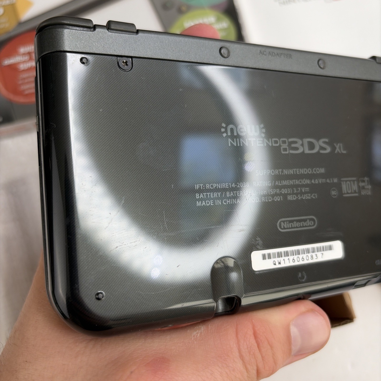 Nice! Nintendo New 3DS XL Black Complete Box W Charger Stylus US Model