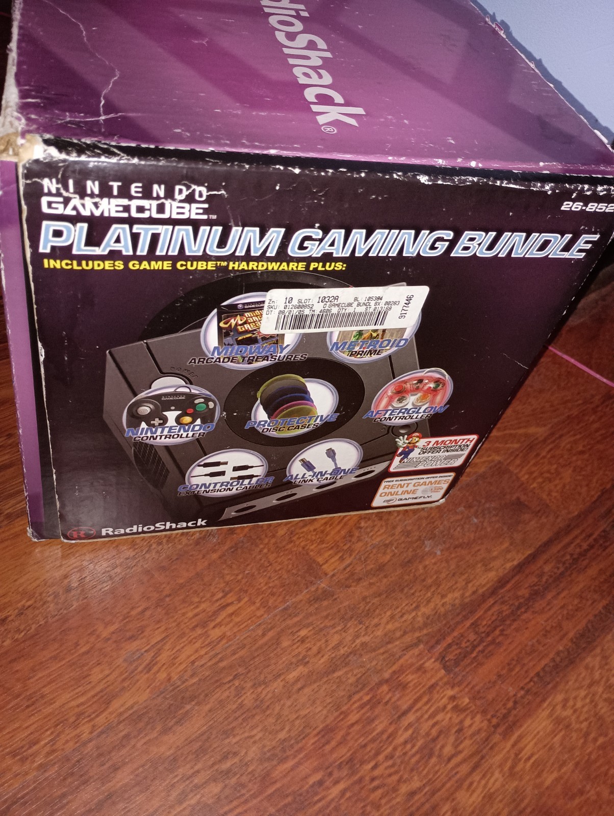 Radio Shack Nintendo GameCube Console System Platinum Gaming Bundle RARE!