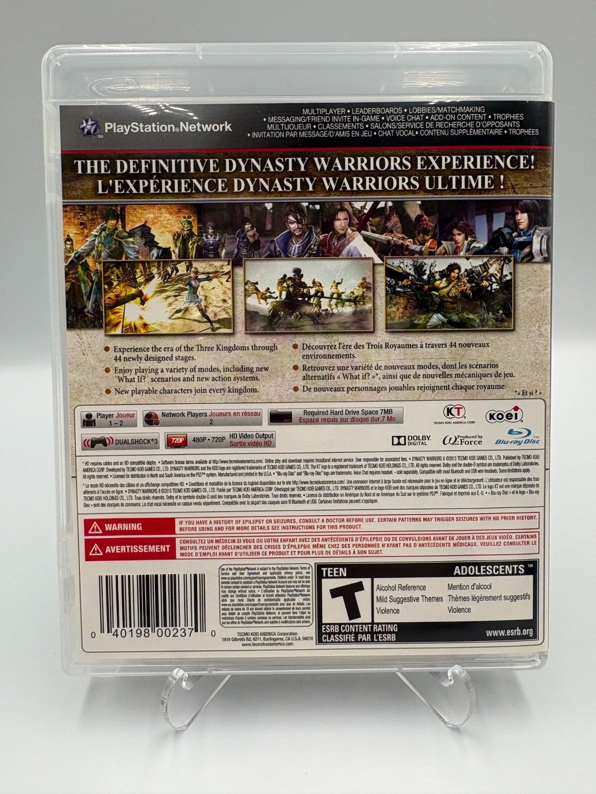 Dynasty Warriors 8 – PlayStation 3 PS3 – CIB w/ Manual – Tested Free Shipping