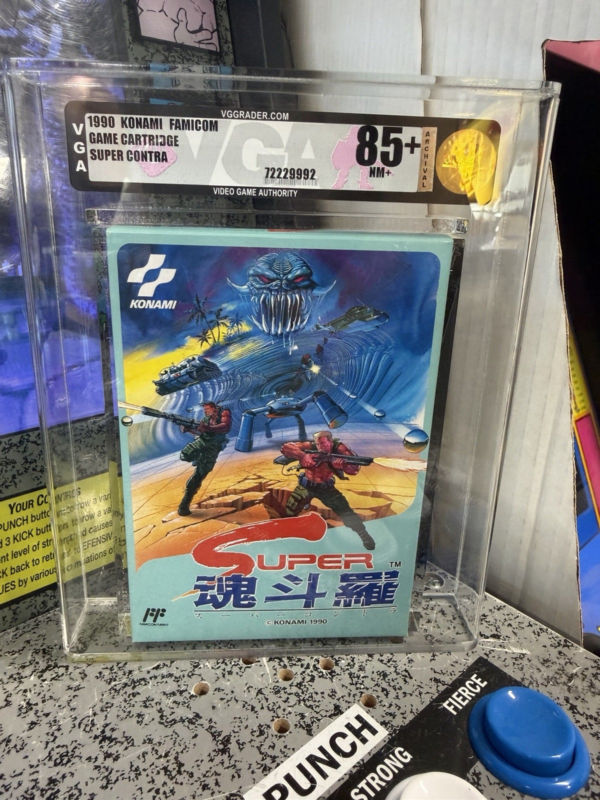 1990 Nintendo Famicom Super Contra JP Release Graded VGA 85+ Sealed NEW Konami