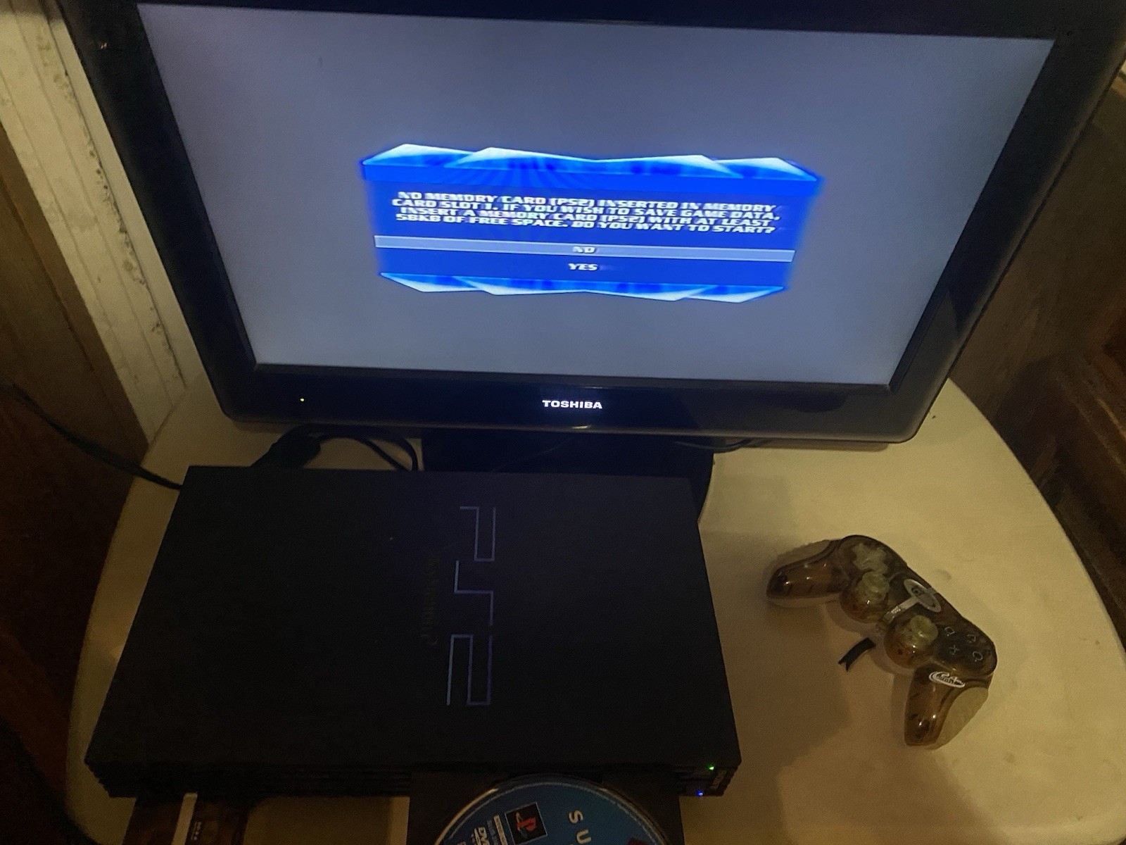 Sony PlayStation 2 PS2 Fat Console with Memory Card & Controller