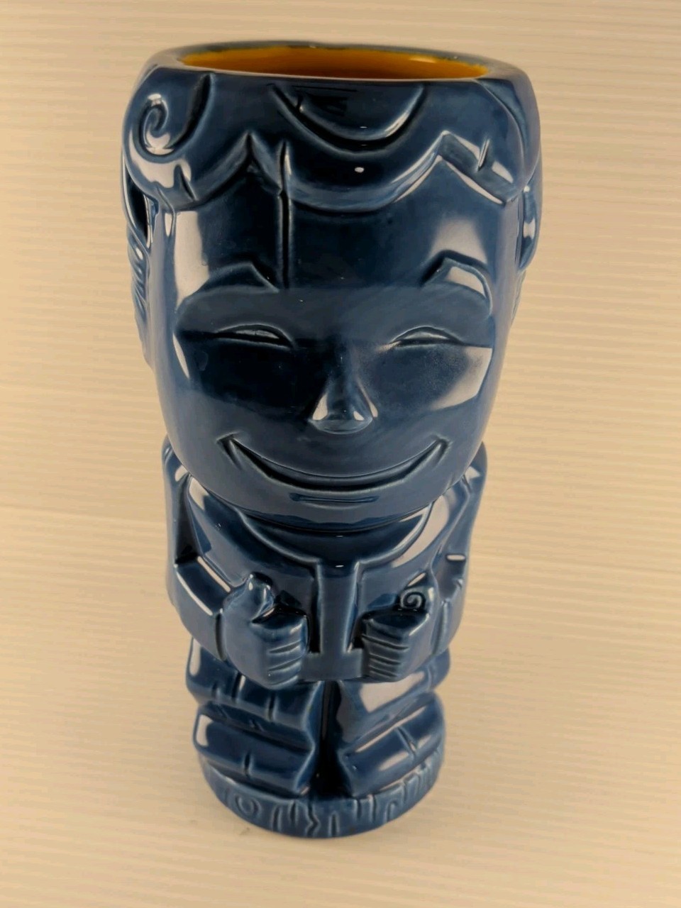Geeki Tikis Fallout Vault Boy Tiki Mug 16oz Blue Ceramic Thinkgeek Bethesda