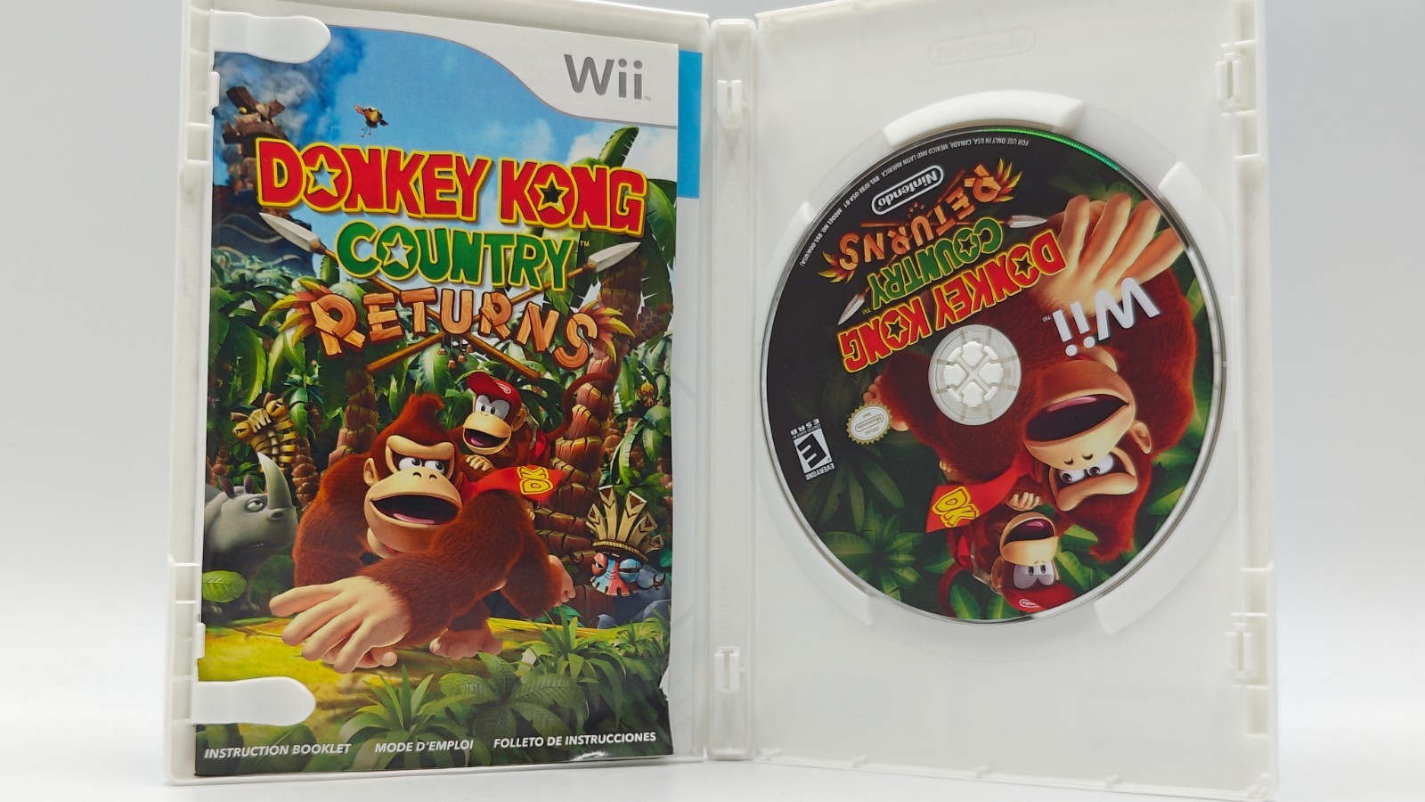 Donkey Kong Country Returns – Nintendo Wii COMPLETE CIB FREE SHIPPING