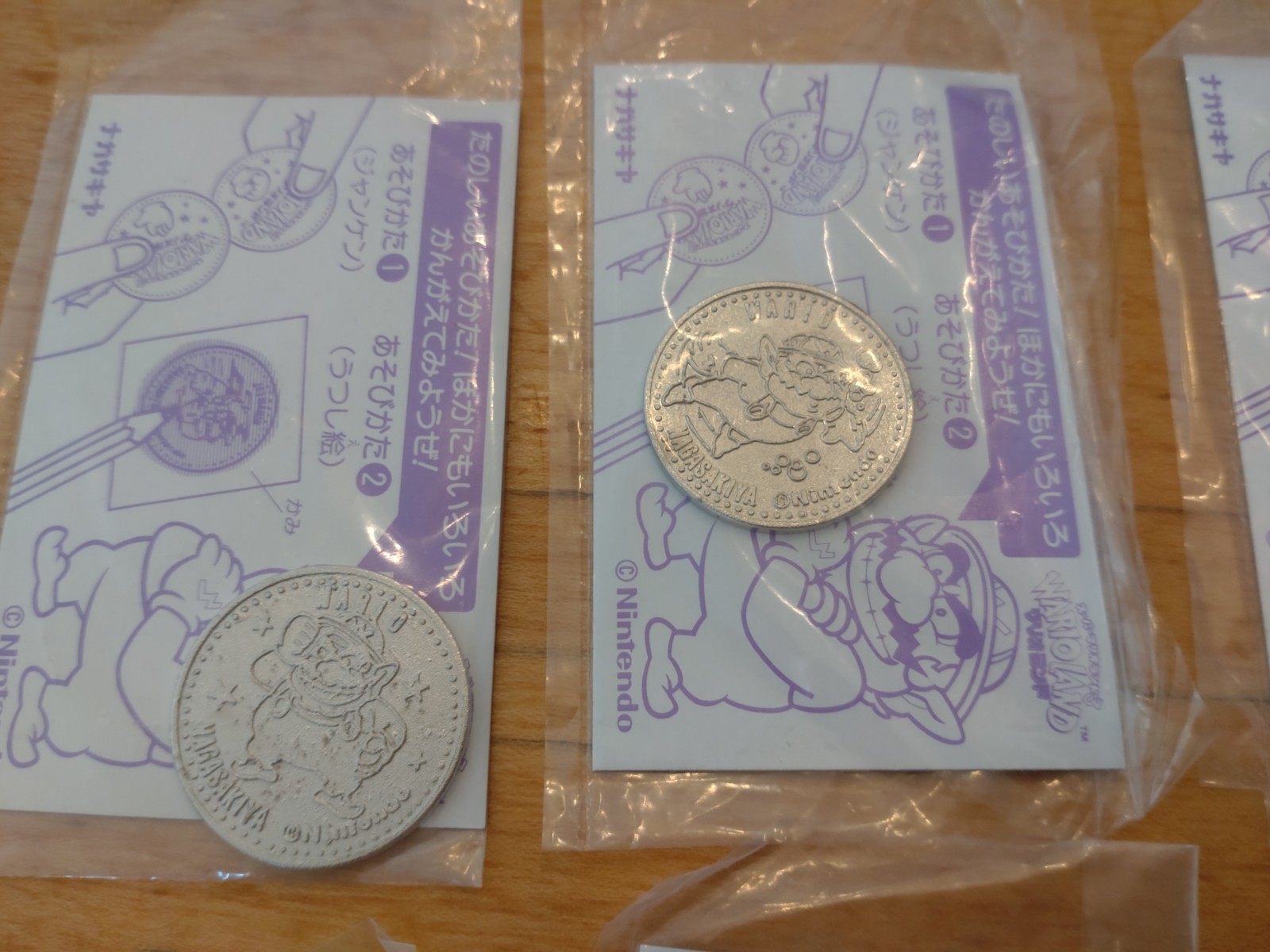 super mario wario Land Nagasakiya coin medal set vintage Novelty
