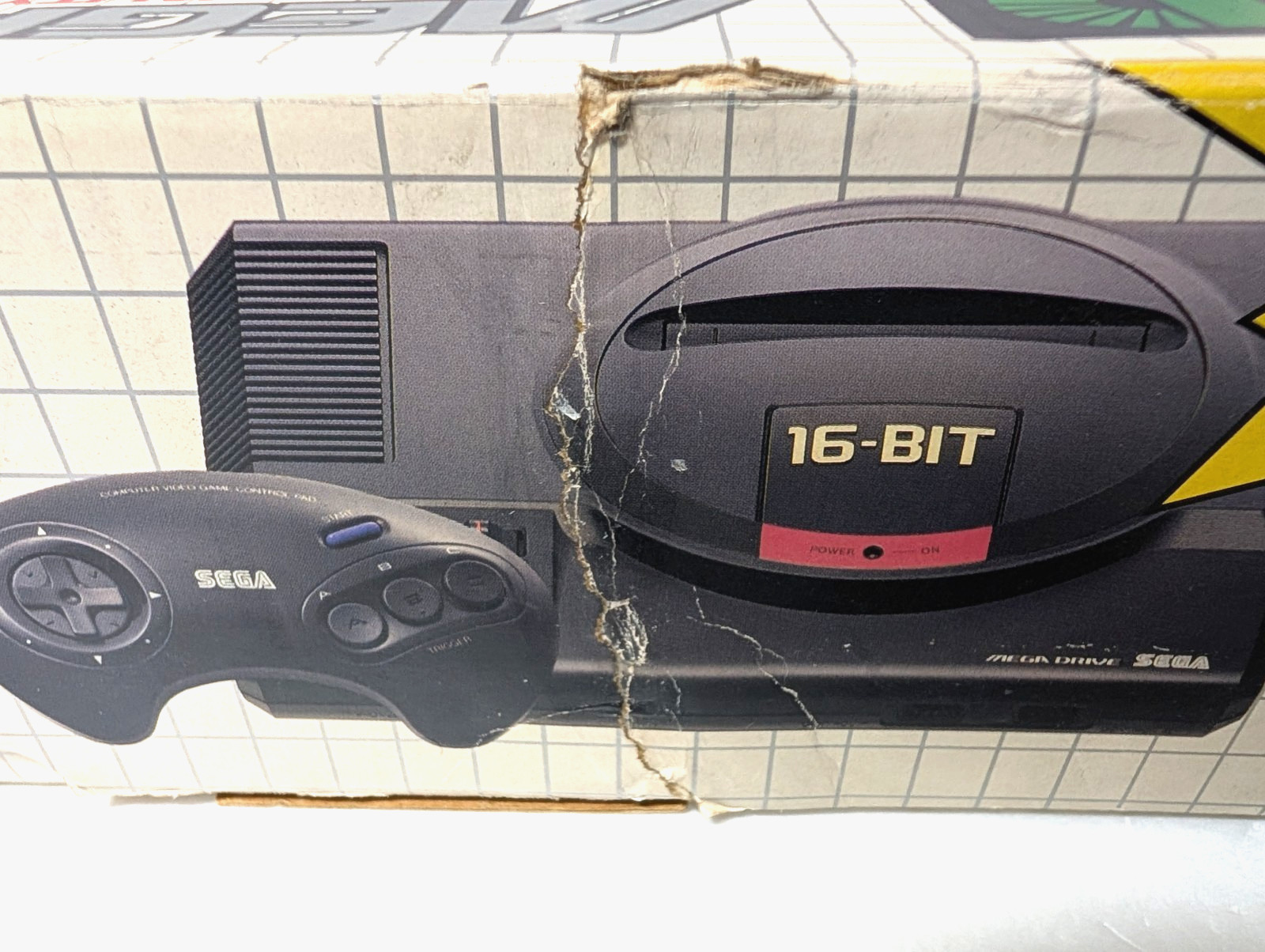 SEGA Mega Drive 16BIT Console Sonic Japan Box