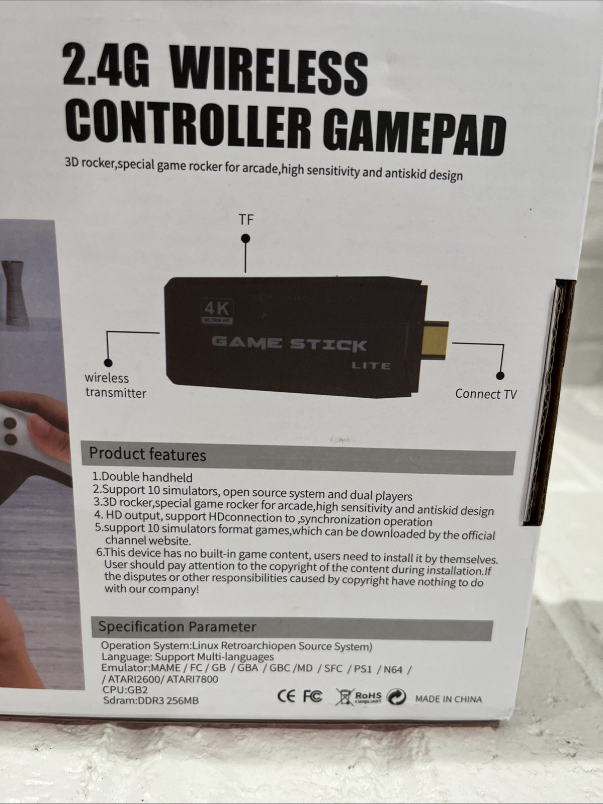 NEW In Box!! 2.4g wireless controller gamepad