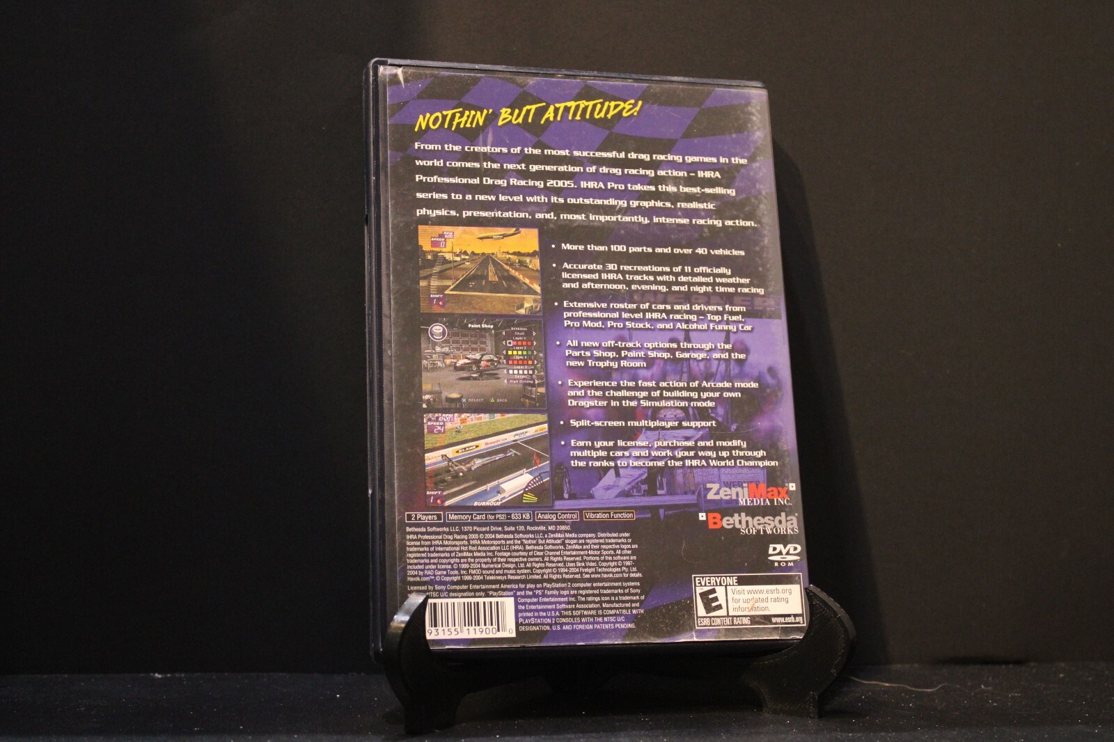 IHRA Drag Racing 2 2002 PS2 CIB w/Manual – Buffed/Tested – Great Shape- Bethesda