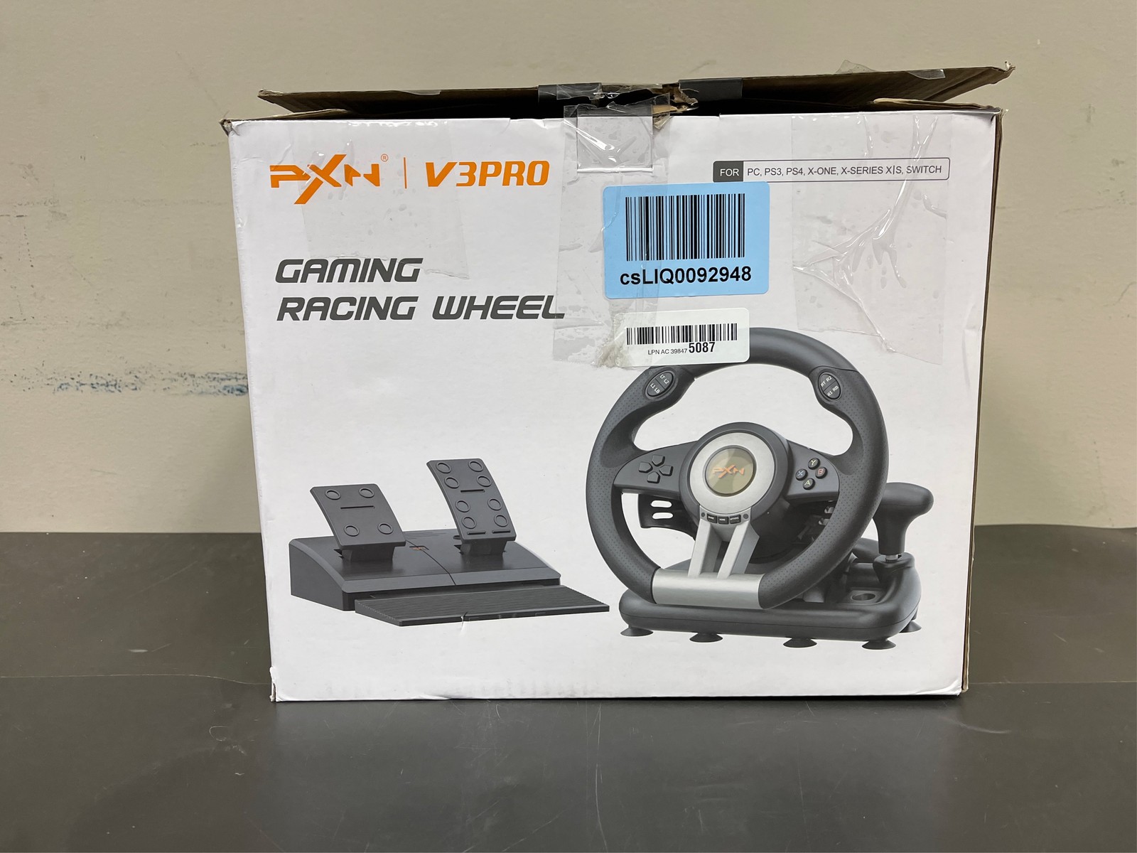 PXN Racing Wheel – Gaming Steering Wheel for PC, V3II 180 Degree Driving Wheel V