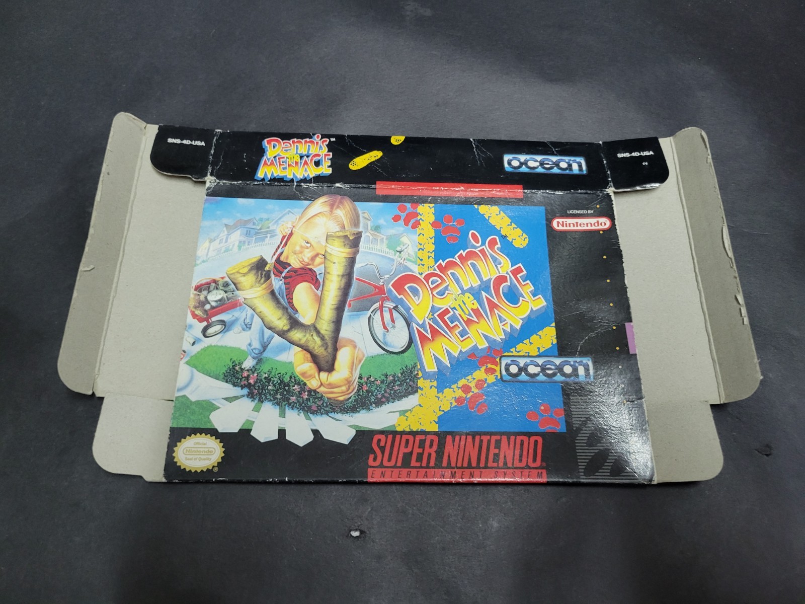Dennis the Menace * Snes Box Only * Super Nintendo Original box